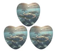 Car Air Fresheners Cards Set of 3 Hanging Scented Cards Car Aromatherapy Tablets Rearview Mirror Pendant Sunny Sea Turtle Car Fresheners for Car Interior Bathroom Bedroom Shoe Cabinet
