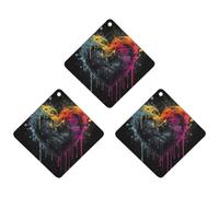 Car Air Fresheners Cards Set of 3 Hanging Scented Cards Car Aromatherapy Tablets Rearview Mirror Pendant Black Open Heart Shape Car Fresheners for Car Interior Bathroom Bedroom Shoe Cabinet