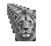 Car Air Fresheners Cards Set of 6 Hanging Scented Cards Car Aromatherapy Tablets Rearview Mirror Pendant African lion black and white Car Fresheners for Car Interior Bathroom Bedroom Shoe Cabinet