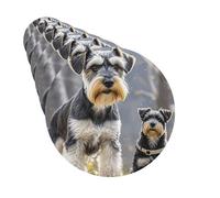Car Air Fresheners Cards Set of 6 Hanging Scented Cards Car Aromatherapy Tablets Rearview Mirror Pendant adorable schnauzer Car Fresheners for Car Interior Bathroom Bedroom Shoe Cabinet