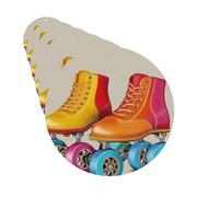 Car Air Fresheners Cards Set of 6 Hanging Scented Cards Car Aromatherapy Tablets Rearview Mirror Pendant Retro Colorful Roller Skates Car Fresheners for Car Interior Bathroom Bedroom Shoe Cabinet