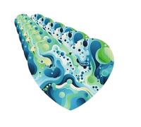 Car Air Fresheners Cards Set of 6 Hanging Scented Cards Car Aromatherapy Tablets Rearview Mirror Pendant Blue and Green Irregular Pattern Car Fresheners for Car Interior Bathroom Bedroom Shoe Cabinet
