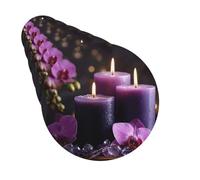 Car Air Fresheners Cards Set of 6 Hanging Scented Cards Car Aromatherapy Tablets Rearview Mirror Pendant Purple flowers and candles Car Fresheners for Car Interior Bathroom Bedroom Shoe Cabinet