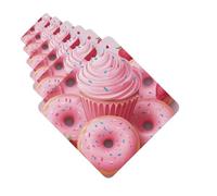Car Air Fresheners Cards Set of 6 Hanging Scented Cards Car Aromatherapy Tablets Rearview Mirror Pendant Donut and Cupcake Car Fresheners for Car Interior Bathroom Bedroom Shoe Cabinet