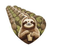 Car Air Fresheners Cards Set of 6 Hanging Scented Cards Car Aromatherapy Tablets Rearview Mirror Pendant Cute Cartoon Sloth Car Fresheners for Car Interior Bathroom Bedroom Shoe Cabinet