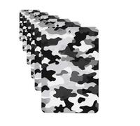 Car Air Fresheners Cards Set of 6 Hanging Scented Cards Car Aromatherapy Tablets Rearview Mirror Pendant Black Grey White Camo Car Fresheners for Car Interior Bathroom Bedroom Shoe Cabinet