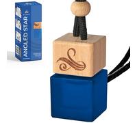 Car Air Fresheners for Men - Angled Star | Angel Scent | Odour Eliminator with Essential Oils | Car Air Fresheners Vent Clip | Strong Automotive Freshener | Long Lasting Freshener by Perfa