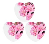 Car Air Fresheners Hanging Air Freshener Beautiful Flowers Fragrance Scented Cards Car Aromatherapy Tablets Interior Mirror Pendant for Wardrobe Bathroom Love form Gray