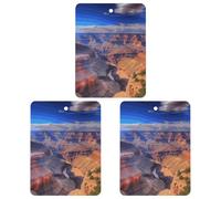 Car Air Fresheners Hanging Air Freshener Beauty Grand Canyon Fragrance Scented Cards Car Aromatherapy Tablets Interior Mirror Pendant for Wardrobe Bathroom Square White