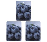 Car Air Fresheners Hanging Air Freshener Blueberry Fragrance Scented Cards Car Aromatherapy Tablets Interior Mirror Pendant for Wardrobe Bathroom Square Black