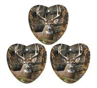 Car Air Fresheners Hanging Air Freshener Camouflage Deer Fragrance Scented Cards Car Aromatherapy Tablets Interior Mirror Pendant for Wardrobe Bathroom Love form White