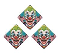 Car Air Fresheners Hanging Air Freshener Clowns Fragrance Scented Cards Car Aromatherapy Tablets Interior Mirror Pendant for Wardrobe Bathroom Rhombus White