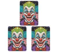 Car Air Fresheners Hanging Air Freshener Clowns Fragrance Scented Cards Car Aromatherapy Tablets Interior Mirror Pendant for Wardrobe Bathroom Square White