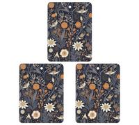 Car Air Fresheners Hanging Air Freshener Decorated with Stars Fragrance Scented Cards Car Aromatherapy Tablets Interior Mirror Pendant for Wardrobe Bathroom Square White