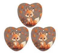 Car Air Fresheners Hanging Air Freshener Fall Fox Fragrance Scented Cards Car Aromatherapy Tablets Interior Mirror Pendant for Wardrobe Bathroom Love form Gray