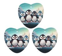 Car Air Fresheners Hanging Air Freshener Five Cute Penguins Fragrance Scented Cards Car Aromatherapy Tablets Interior Mirror Pendant for Wardrobe Bathroom Love form White