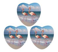 Car Air Fresheners Hanging Air Freshener Flamingo On The Beach Fragrance Scented Cards Car Aromatherapy Tablets Interior Mirror Pendant for Wardrobe Bathroom Love form Black