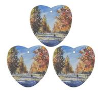 Car Air Fresheners Hanging Air Freshener Long Straight Road Fragrance Scented Cards Car Aromatherapy Tablets Interior Mirror Pendant for Wardrobe Bathroom Love form White