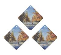 Car Air Fresheners Hanging Air Freshener Long Straight Road Fragrance Scented Cards Car Aromatherapy Tablets Interior Mirror Pendant for Wardrobe Bathroom Rhombus Black