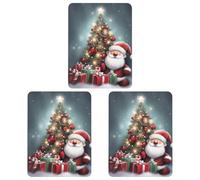 Car Air Fresheners Hanging Air Freshener Merry Christmas Fragrance Scented Cards Car Aromatherapy Tablets Interior Mirror Pendant for Wardrobe Bathroom Square Black