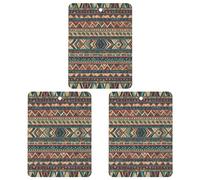 Car Air Fresheners Hanging Air Freshener Native American Fragrance Scented Cards Car Aromatherapy Tablets Interior Mirror Pendant for Wardrobe Bathroom Square Black