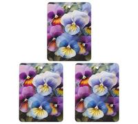 Car Air Fresheners Hanging Air Freshener Pansy Perfection Fragrance Scented Cards Car Aromatherapy Tablets Interior Mirror Pendant for Wardrobe Bathroom Square White
