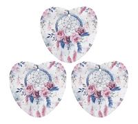 Car Air Fresheners Hanging Air Freshener Peach Dream Catcher Fragrance Scented Cards Car Aromatherapy Tablets Interior Mirror Pendant for Wardrobe Bathroom Love form White