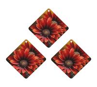 Car Air Fresheners Hanging Air Freshener Red Sunflower Fragrance Scented Cards Car Aromatherapy Tablets Interior Mirror Pendant for Wardrobe Bathroom Rhombus Gray