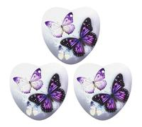 Car Air Fresheners Hanging Air Freshener White Purple Butterflies Fragrance Scented Cards Car Aromatherapy Tablets Interior Mirror Pendant for Wardrobe Bathroom Love form Black