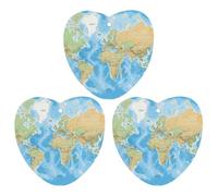 Car Air Fresheners Hanging Air Freshener World Map Fragrance Scented Cards Car Aromatherapy Tablets Interior Mirror Pendant for Wardrobe Bathroom Love form White