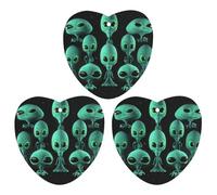 Car Air Fresheners Hanging Aliens Printed Long Lasting Car Fragrance Freshie Heart Shape