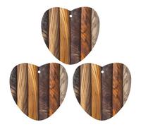 Car Air Fresheners Hanging Long Lasting Car Freshie With Different Wood Grains Printed Picture
