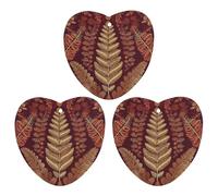 Car Air Fresheners Hanging Long Lasting Car Freshie With Maroon Gold Pattern Printed Picture