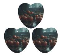 Car Air Fresheners Hanging Water The Tomatoes Printed Long Lasting Car Fragrance Freshie Heart Shape