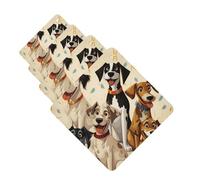 Car Air Fresheners Hound Dogs Hanging Scented Cards For Car 4 Pcs Hanging Air Freshener Fragrance Scented Cards Car Aromatherapy Tablets For Car Rearview Mirror Bedroom Bathroom