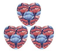 Car Air Fresheners Set of 3 Hanging Air Freshener Art Deco Style Car Aromatherapy Tablets Hanging Fragrance Scented Cards for Rearview Mirror Wardrobe Shoe Cabinet Love form White