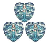 Car Air Fresheners Set of 3 Hanging Air Freshener Blue Waves Squama Mermaid Scale Car Aromatherapy Tablets Hanging Fragrance Scented Cards for Rearview Mirror Wardrobe Shoe Cabinet Love form Gray