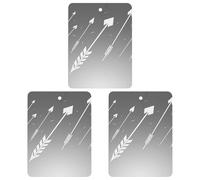 Car Air Fresheners Set of 3 Hanging Air Freshener Cartoon White Arrow Car Aromatherapy Tablets Hanging Fragrance Scented Cards for Rearview Mirror Wardrobe Shoe Cabinet Square Gray