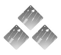 Car Air Fresheners Set of 3 Hanging Air Freshener Cartoon White Arrow Car Aromatherapy Tablets Hanging Fragrance Scented Cards for Rearview Mirror Wardrobe Shoe Cabinet Rhombus Black