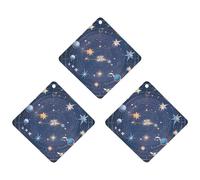 Car Air Fresheners Set of 3 Hanging Air Freshener Constellations Cosmic Galaxies Car Aromatherapy Tablets Hanging Fragrance Scented Cards for Rearview Mirror Wardrobe Shoe Cabinet Rhombus Gray