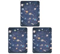 Car Air Fresheners Set of 3 Hanging Air Freshener Constellations Cosmic Galaxies Car Aromatherapy Tablets Hanging Fragrance Scented Cards for Rearview Mirror Wardrobe Shoe Cabinet Square White
