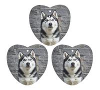 Car Air Fresheners Set of 3 Hanging Air Freshener Husky Dog Car Aromatherapy Tablets Hanging Fragrance Scented Cards for Rearview Mirror Wardrobe Shoe Cabinet Love form White