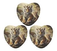 Car Air Fresheners Set of 3 Hanging Air Freshener Jungle Tigers Car Aromatherapy Tablets Hanging Fragrance Scented Cards for Rearview Mirror Wardrobe Shoe Cabinet Love form White