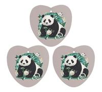 Car Air Fresheners Set of 3 Hanging Air Freshener Panda Graphic Black And White Car Aromatherapy Tablets Hanging Fragrance Scented Cards for Rearview Mirror Wardrobe Shoe Cabinet Love form Black