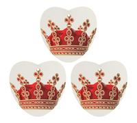 Car Air Fresheners Set of 3 Hanging Air Freshener Red Crown Car Aromatherapy Tablets Hanging Fragrance Scented Cards for Rearview Mirror Wardrobe Shoe Cabinet Love form White
