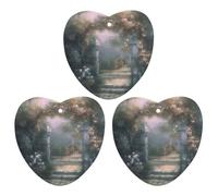 Car Air Fresheners Set of 3 Hanging Air Freshener Secret Garden Car Aromatherapy Tablets Hanging Fragrance Scented Cards for Rearview Mirror Wardrobe Shoe Cabinet Love form Black