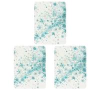 Car Air Fresheners Set of 3 Hanging Air Freshener Snowflakes And Glitter Car Aromatherapy Tablets Hanging Fragrance Scented Cards for Rearview Mirror Wardrobe Shoe Cabinet Square Gray