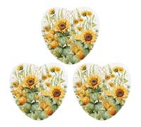 Car Air Fresheners Set of 3 Hanging Air Freshener Sunflower And Corn Car Aromatherapy Tablets Hanging Fragrance Scented Cards for Rearview Mirror Wardrobe Shoe Cabinet Love form Black