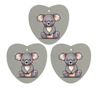 Car Air Fresheners Set of 3 Hanging Air Freshener The Lovely Koala Car Aromatherapy Tablets Hanging Fragrance Scented Cards for Rearview Mirror Wardrobe Shoe Cabinet Love form White