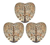 Car Air Fresheners Set of 3 Hanging Air Freshener Tree of Life Car Aromatherapy Tablets Hanging Fragrance Scented Cards for Rearview Mirror Wardrobe Shoe Cabinet Love form Gray
